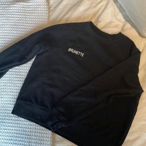 XS brunette the label crew neck